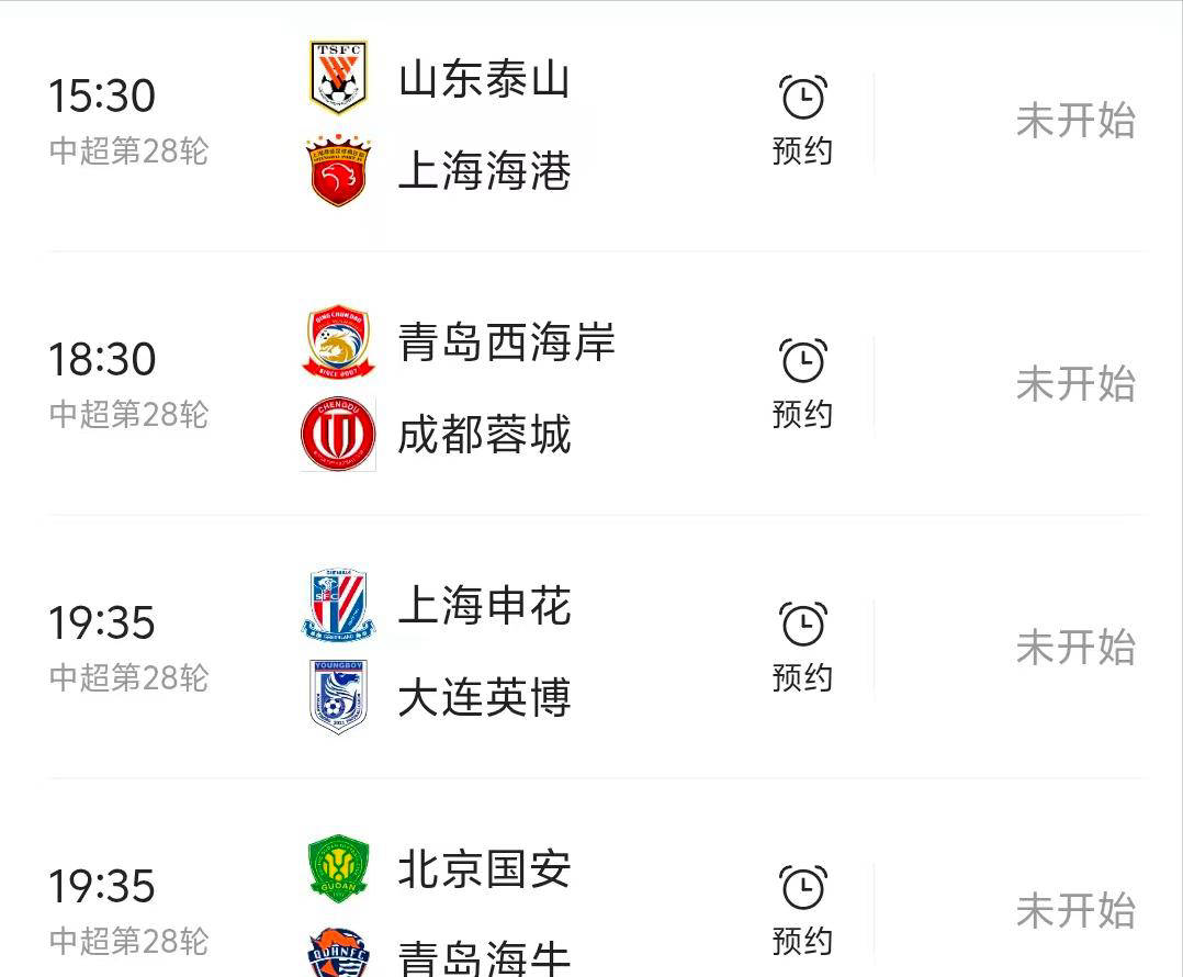 中超积分榜出炉，球队阵容备受关注